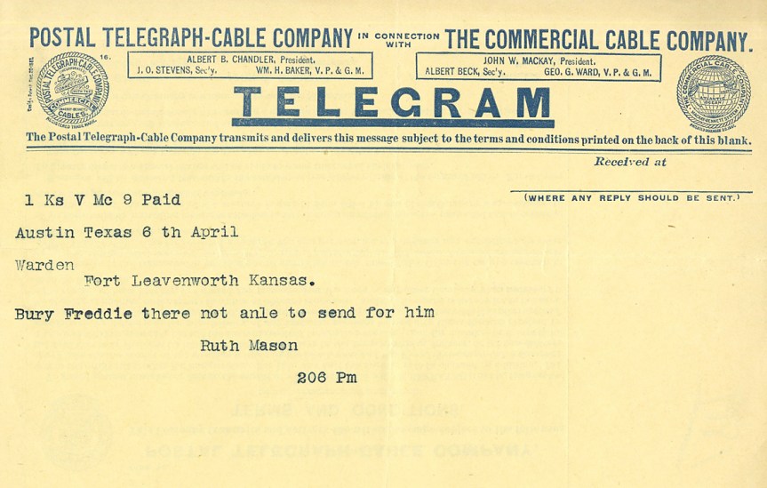 Mason telegram