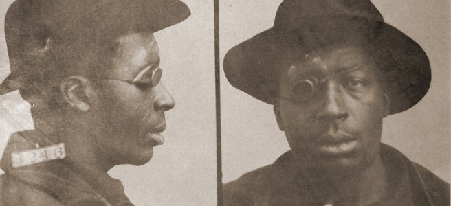 vintage mugshot, Leavenworth prisoner photo,